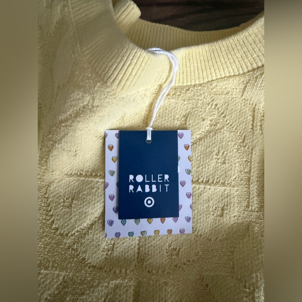 Roller Rabbit x Target yellow embossed set - Picture 5 of 6